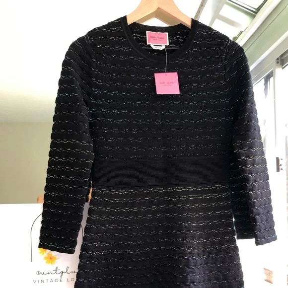 Kate Spade Black Wool Dress - Picture 4 of 10